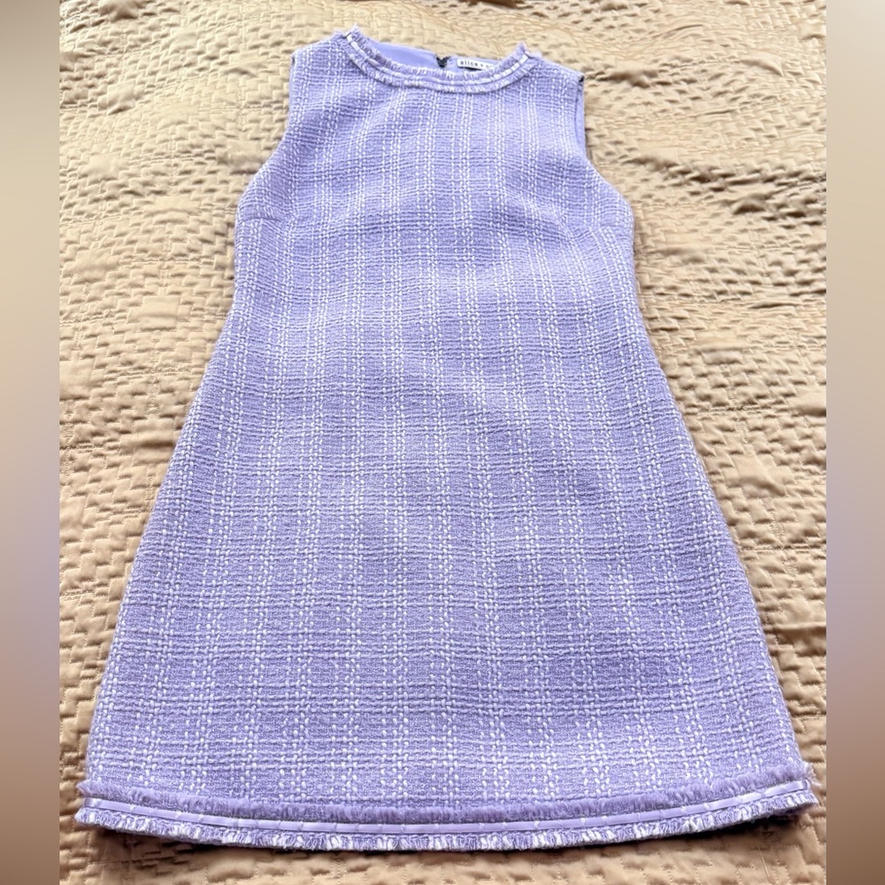 Alice+Olivia Light Purple Coley Slim Fit Mini Dress Size 6